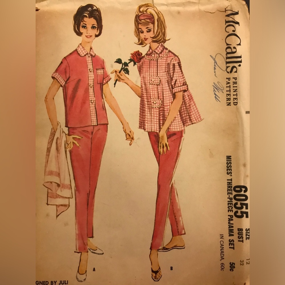 Size 12 McCalls Vintage (used) Pattern 6055